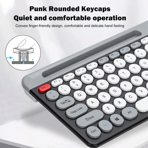 Teclado inalámbrico y ratón Combo Teclado de membrana Juego de ratón de teclado recargable de 3 canales para PC - Product Image 4