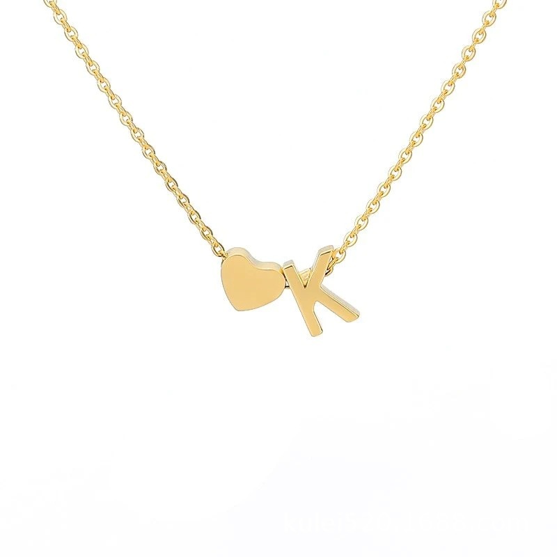Love letter necklace k with chain