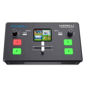 FEELWORLD LIVEPRO L1 V1直播视频切换器4xhdmi输入Hdmi USB3.0多格式演播室记录预览摄像机Youtube - Product Image 1