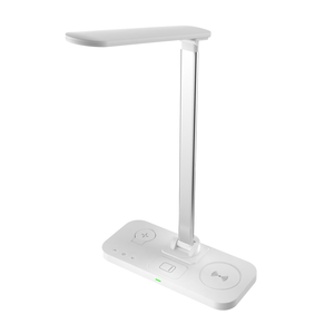 15W kablosuz şarj cihazı hızlı şarj ve kulaklık 3 modlu LED mobil saat ile çok fonksiyonlu 4-in-1 masa lambası - Product Image 3