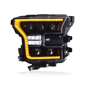 Assembly for Ford F150 2015-2017 <strong>LED</strong> Headlight Projector Lens DRL Animation Automotive Accessories