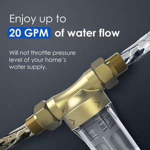 旋转下降沉积物过滤器全屋预过滤系统反冲洗功能50微米 - Product Image 5