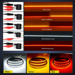 <strong>LED</strong> Truck Tailgate Side Bed Light Strip Continuous Amber Brake Running Turn signal <strong>Red</strong>/white Reverse <strong>Led</strong> Strip Light - Product Image 2