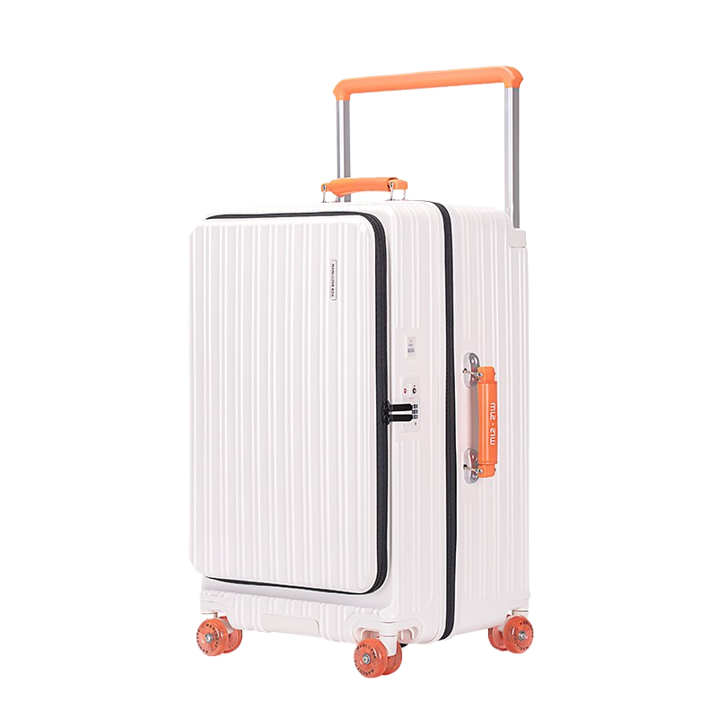 White with orange