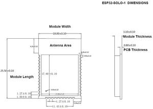 ESP32-SOLO-1C para ESP32-S0WD single core chip de codificación de la voz Flujo de audio y MP3 decodificación - Product Image 5