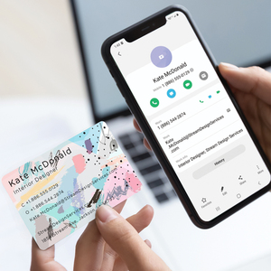 Custom Programmable Sharing Media Smart Chip NFC Business Card With QR <strong>Code</strong> - Product Image 6