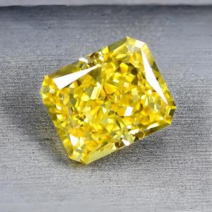Kuning Radiant Cut Lab tumbuh berlian CVD HPHT warna mewah VVS 3EX longgar IGI GIA 0.5 karat-2.5 karat - Product Image 2
