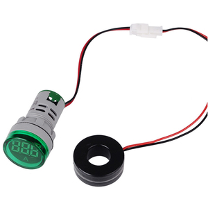 22mm קטן מיני 0-100A אמפר מד <span class=keywords><strong>LED</strong></span> הדיגיטלי מד זרם הנוכחי מד מד זרם מחוון