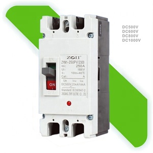 DC PV akıllı MCCB 1P 2P 3P 4P100A 125A 200A 400A 400A 630A amp MCCB 250V 500V 750V 1000V devre kesici için güneş panelleri - Product Image 1