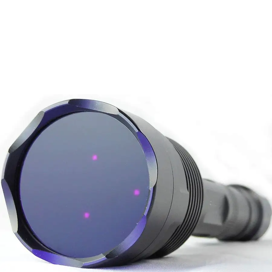 Hot bán UV ánh sáng lampe 365nm đèn pin với lọc 3 LED ánh sáng màu đen