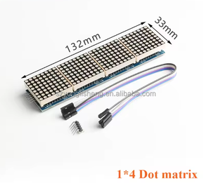 Stock MAX7219 8*8 Dot Matrix modulo Display a LED 1x2 2x4 2x8 8/4/2 in un tubo digitale microcontrollore scheda di controllo - Product Image 3