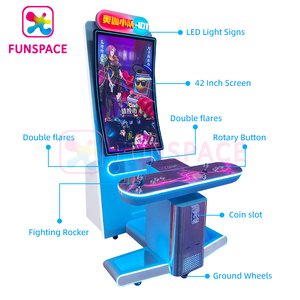 เครื่องยิงเหรียญ Funspace จอ43นิ้วสำหรับ2ผู้เล่นเครื่องยิงอาเขตพร้อมการควบคุมและเกมหลากหลาย - Product Image 3