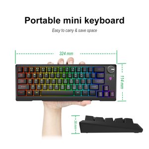原装最佳廉价多色键盘迷你键盘波斯BT无线5.0无线键盘带灯 - Product Image 6