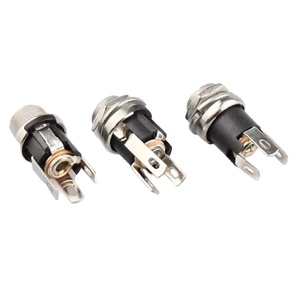 12V 4A DC025DC021メタルメスソケットパネルマウントジャック5.5 * 2.1mm 5.5 * 2.5mm DC電源コネクタ - Product Image 3