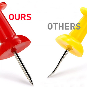 Foska đặt hàng số lượng lớn chống gỉ thép không gỉ thumbtacks đầu nhựa thời tiết đẩy pins cho bản đồ ngoài trời Vườn dấu hiệu - Product Image 4