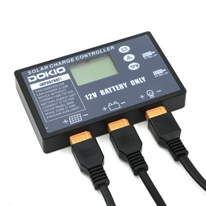 Dokio Stock 12/24 В 10A/20A PWM солнечный контроллер для складной солнечной панели ЖК-дисплей регулятор с USB-разъемом для кемпинга