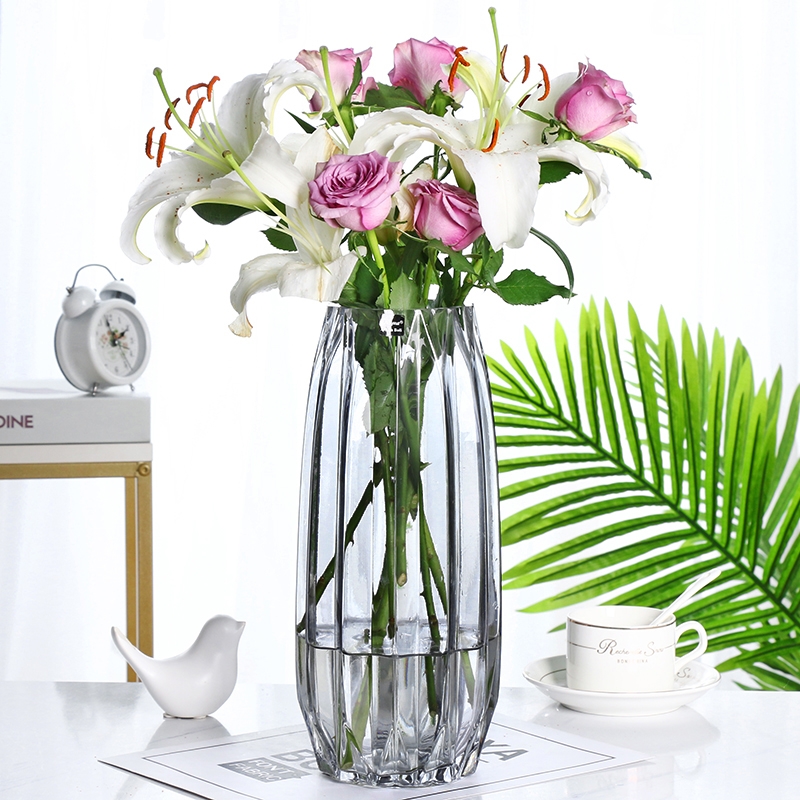 Factory Produced Wholesale Glass Flower Vase for Home Decor