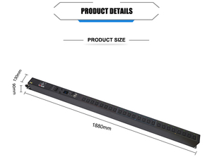 24コンセントC19ネットワークリモートコントロール管理サーバーラックPDU (サーキットブレーカー付き) - Product Image 2