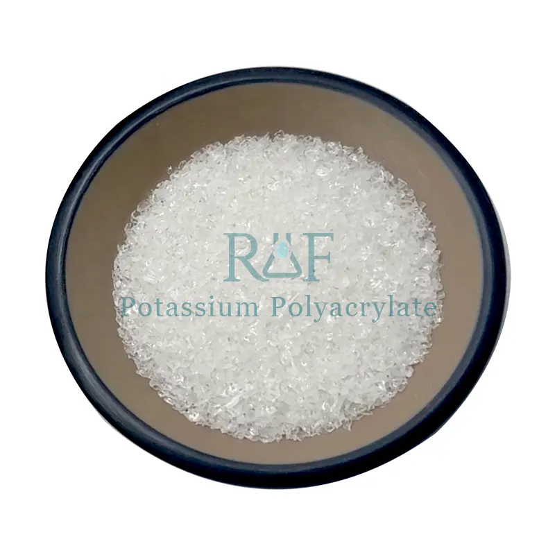Utilisation agricole cristaux de rétention d'eau polymère Super absorbant, Polyacrylate de Potassium de sève pour les plantes