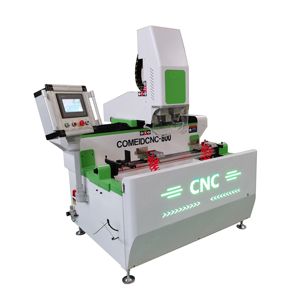 Preço barato Máquina de perfuração <span class=keywords><strong>CNC</strong></span> de alta velocidade 800 furos para fechadura de porta fresadora de alumínio