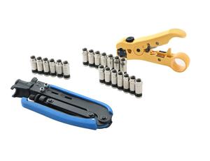 Crimping <strong>Tool</strong> Set /Compression <strong>Tool</strong> <strong>Kit</strong> and Cable Stripper for RG59 RG6 - Product Image 3
