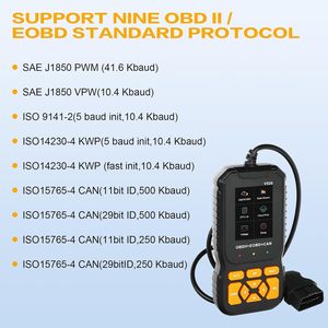 Escáner V520 OBD2-Lector de código de coche de 10 idiomas, 35K + códigos de falla, datos en vivo, herramienta de diagnóstico de pantalla a color de 2,8'' - Product Image 2