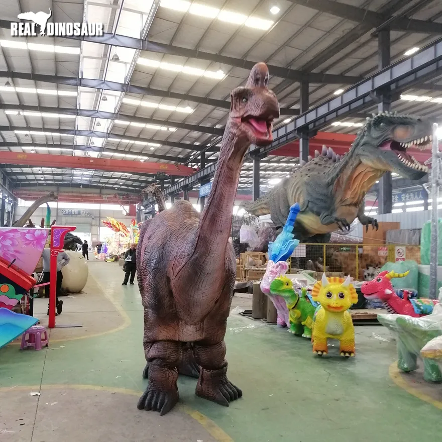 Disfraz de dinosaurio que camina para adultos, simulación de doble persona