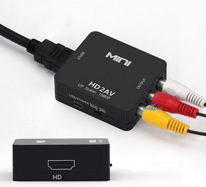 Convertidor HD a AV/RCA/CVBS, componente HD a AV, entrada rca, salida compatible con NTSC y PAL