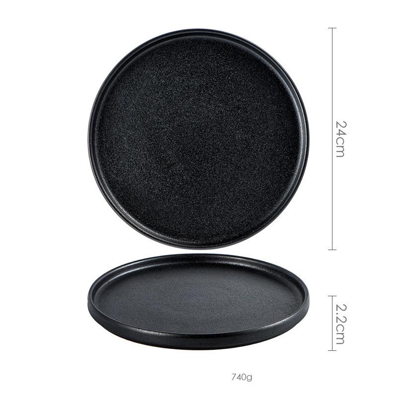 Assiette de 9,5 pouces (noire)