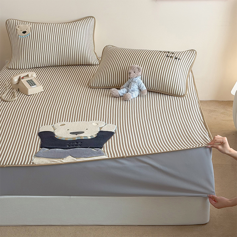 Broderie appliquée en PE - Fresh Bear - Drap-housse