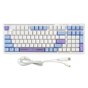 Nuova tastiera da gioco a LED 98 tasti di fabbrica con tastierino numerico indipendente per ufficio e giocatori - Product Image 1