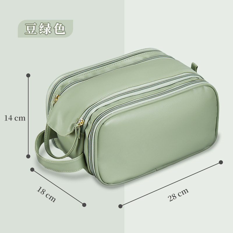 Double zipper - pea green