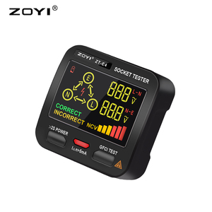 ZOYI Plug <strong>Circuit</strong> <strong>Tester</strong> EU UK US Intelligent <strong>Use</strong> Arrow to Indicate Line Position Socket Leakage <strong>Tester</strong> with Led Display - Product Image 2