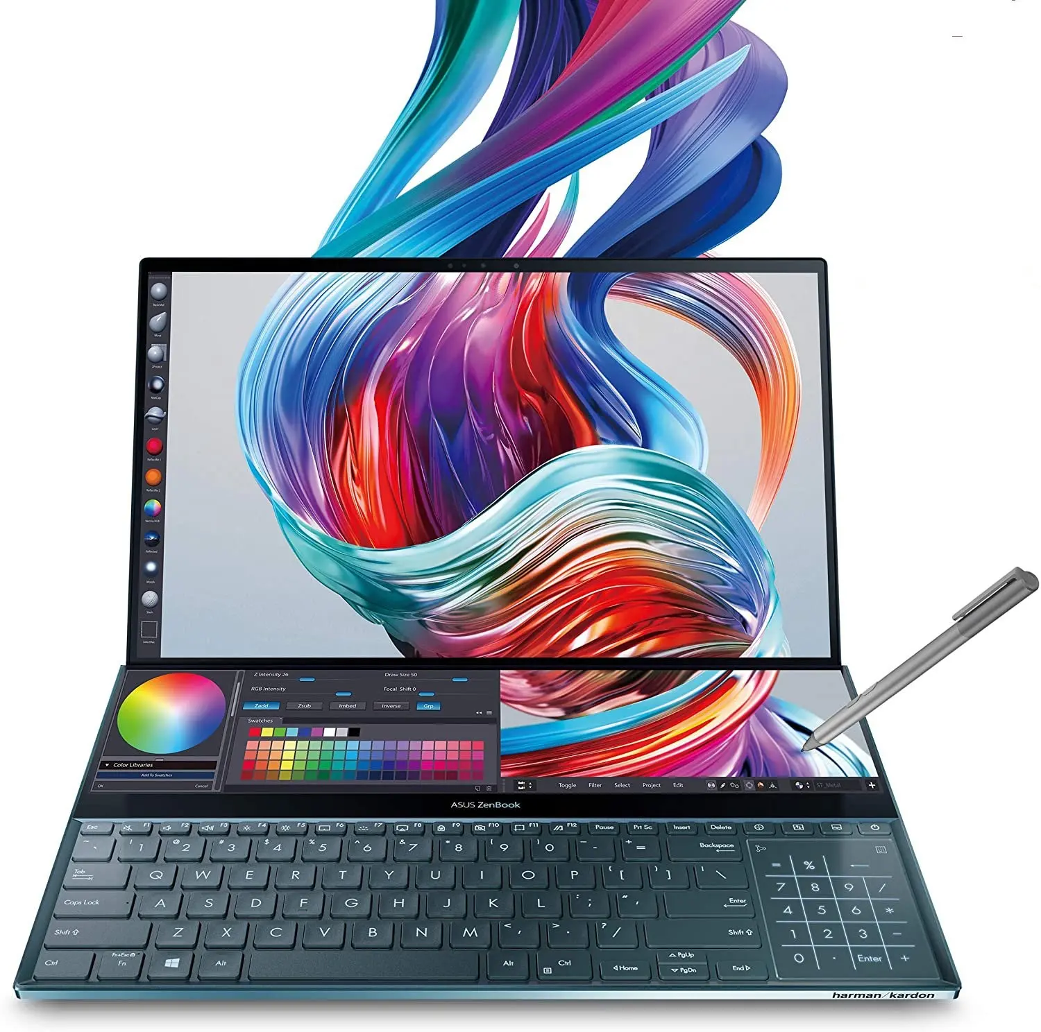 Brand New für ASU S ZenBook Pro Duo UX581 Laptop 15.6 4K UHD NanoEdge Touch Display Intel Core i9-10980HK 32GB RAM 1TB SSD