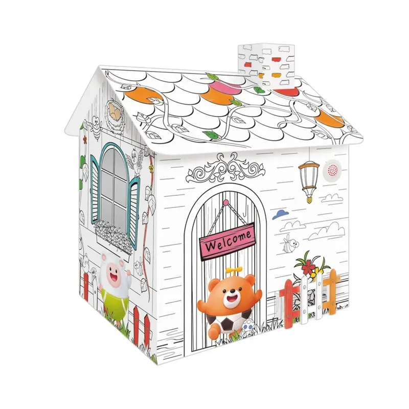 Bricolage maison de papier pour enfants Graffiti enfants jouets éducatifs Puzzle dessin jouet