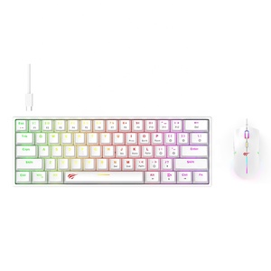 KB867Cm-teclado blanco Havit de 61 teclas para videojuegos, ratón, Combos mecánicos con cable Rgb para ordenador de escritorio, Teclado mecánico y Mous - Product Image 2