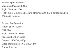 7 Inch FPV Racing 5.8g Remote Control Foldable Profesional <strong>Wireless</strong> Long Range Rc Light Show Toy Agricultural <strong>Drones</strong> with <strong>Camera</strong> - Product Image 2