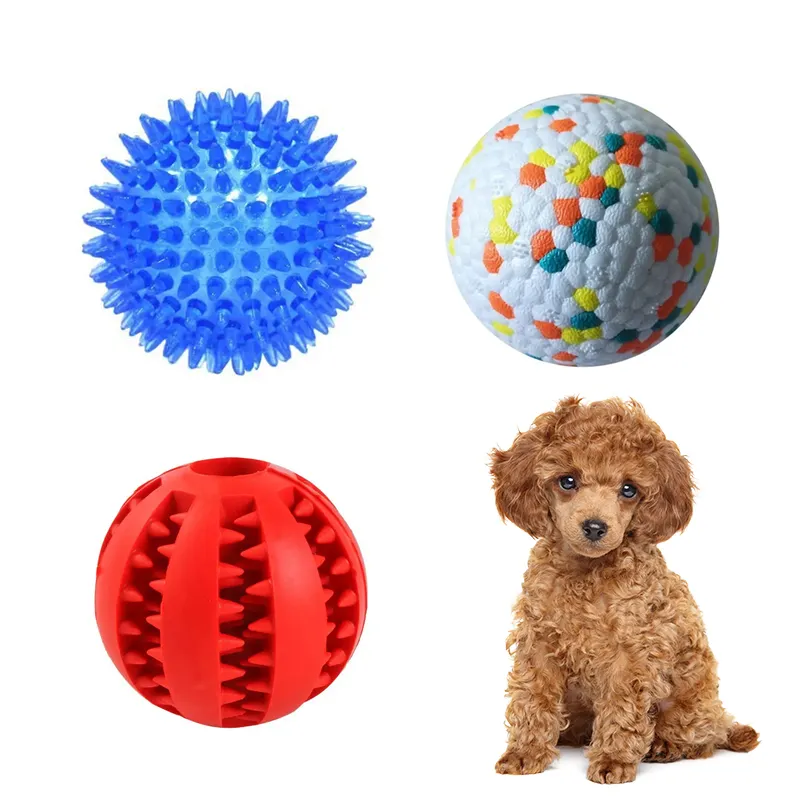 Jouet d'entraînement intelligent par gravité indestructible avec logo personnalisé, alimentation lente et propre, balle grinçante pour chien