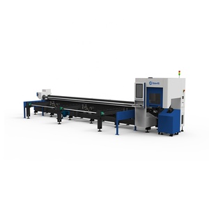 Máquinas profesionales de corte por láser de fibra de tubo CNC de 3000W, Material de cola corta, cortador láser de tubo de Metal, sistema de carga automático - Product Image 2