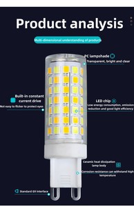 Fabrika özelleştirilmiş AC 120V 360 derece G4 için mısır ampul LED gece aydınlatma - Product Image 2