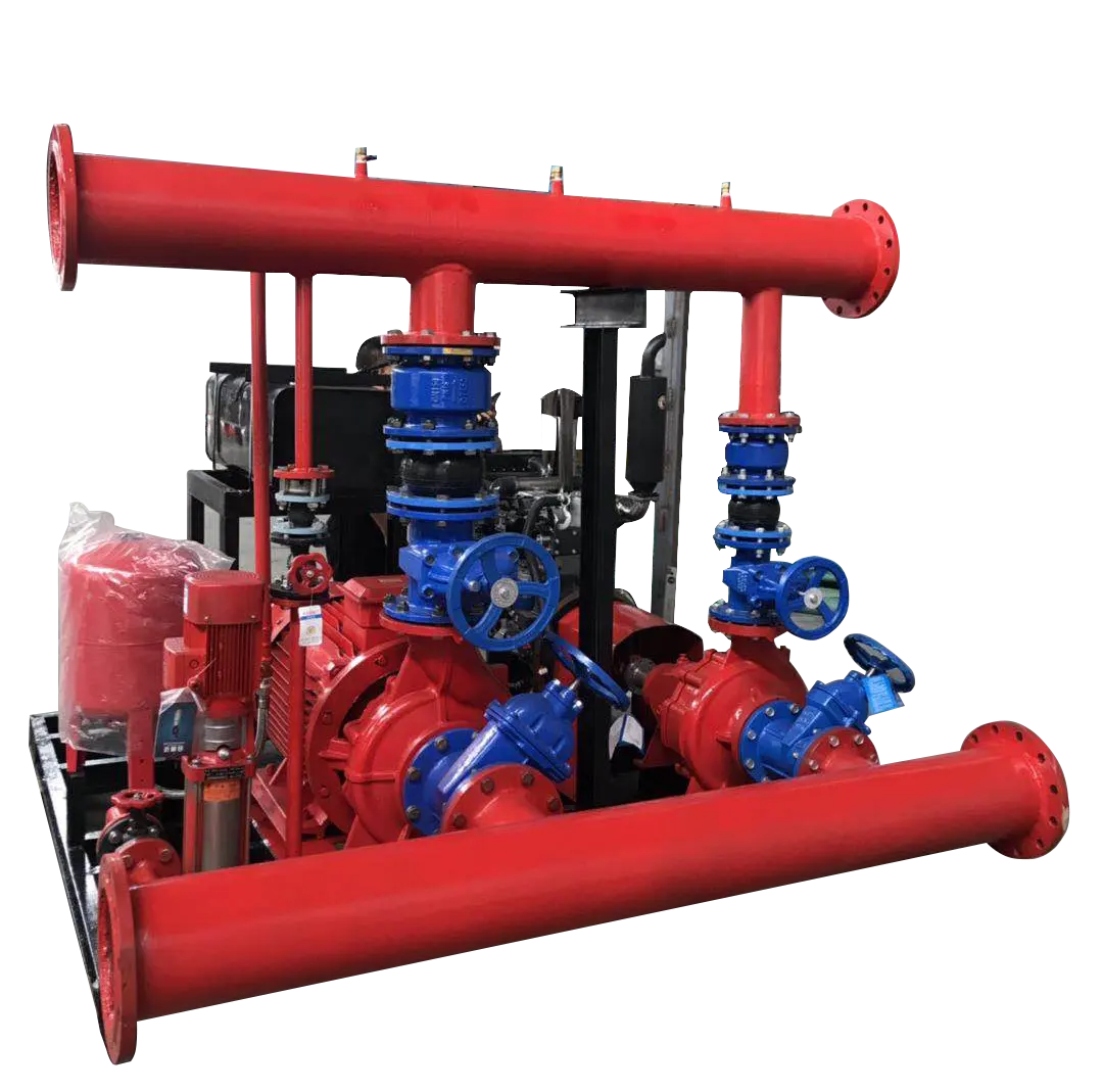 אש משאבת סט D + E + J שלוש מערכת 500gpm & כללי כוח כפול קבוע מים אספקת ציוד דיזל מנוע כיבוי אש מים משאבת