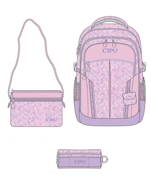 Pink Geometric Print