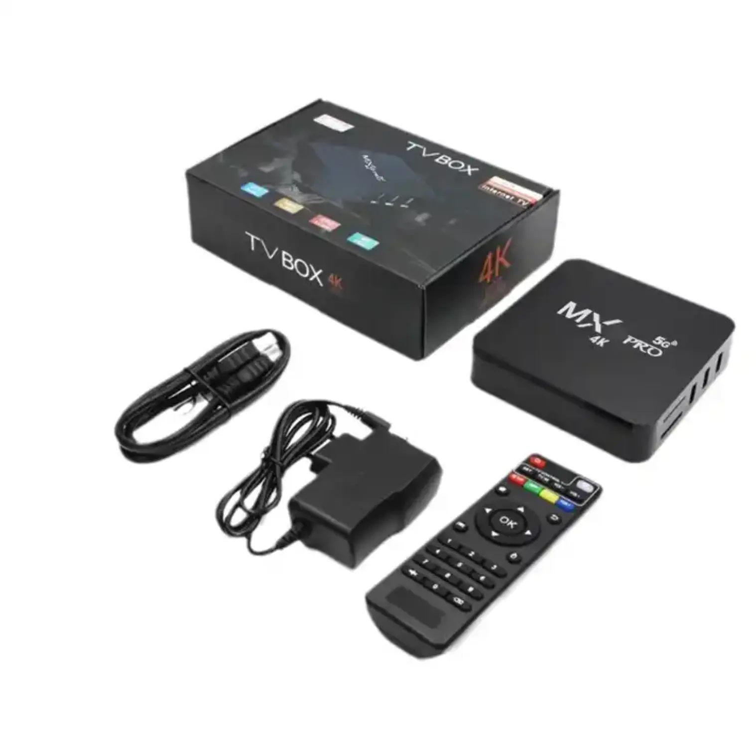 MXQPRO 스마트 TV 박스 안드로이드 4K HD WIFI 4K 미디어 플레이어 셋톱 박스 mxqpro
