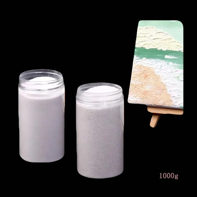 Chai sơn lưới trắng 40-80 với kết cấu nghệ thuật cát thạch anh Kết cấu hạt cát thạch anh