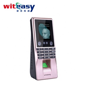 Máquina de control de acceso de puerta RS485 TCP/IP con software gratuito basado en Web con escáner de huellas dactilares faciales