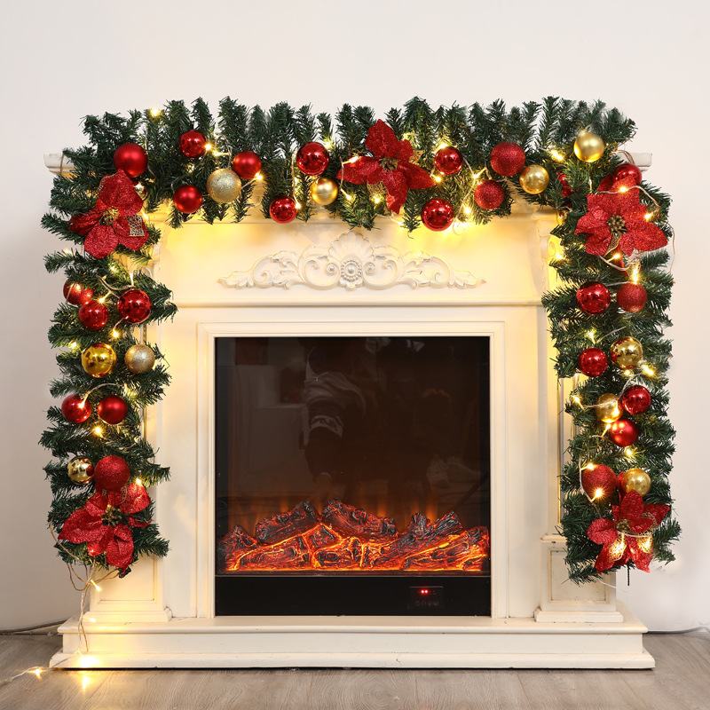 Rotin décoratif de 2,7 m (envoyer une guirlande de lampe à crochet)