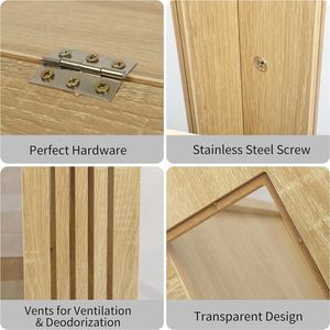 <span class=keywords><strong>Cage</strong></span> pour <span class=keywords><strong>hamster</strong></span> en bois massif transparent de 24 ", 12mm d'épaisseur, en bouleau, pour hamsters et cochons d'Inde - Product Image 4