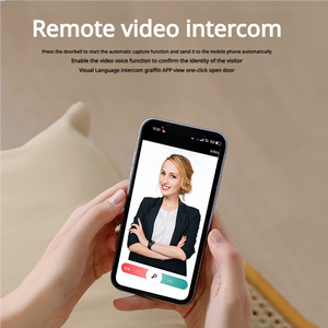 New tuya Wifi lổ nhìn trộm vân tay mật khẩu khóa thông minh từ xa Video màn hình cao Thẻ điện tử máy ảnh kỹ thuật số khóa thông minh - Product Image 4