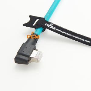 Right Angle Screw Lock RJ45 GigE Camera Cable for Baumer, Point Grey 3D <strong>Imaging</strong> and Robotics, High Speed <strong>Imaging</strong>, Multispectral - Product Image 2