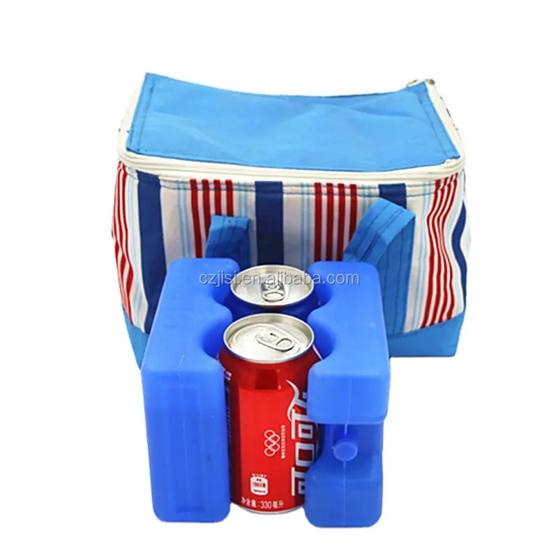 Xách tay tái sử dụng thân thiện với môi Ice Pack Gel lạnh Ice gạch chai Cooler sọc mô hình cho sữa mẹ bao bì